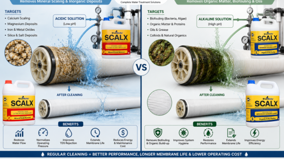 RO Membrane Cleaning Kab Karni Chahiye? Acidic vs Alkaline