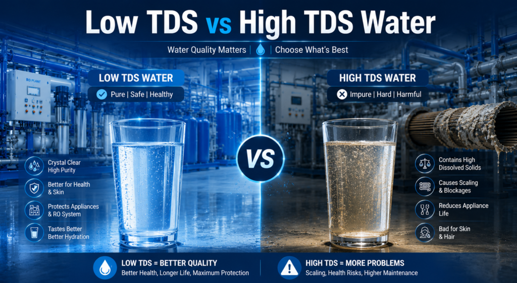 Low TDS vs High TDS Water