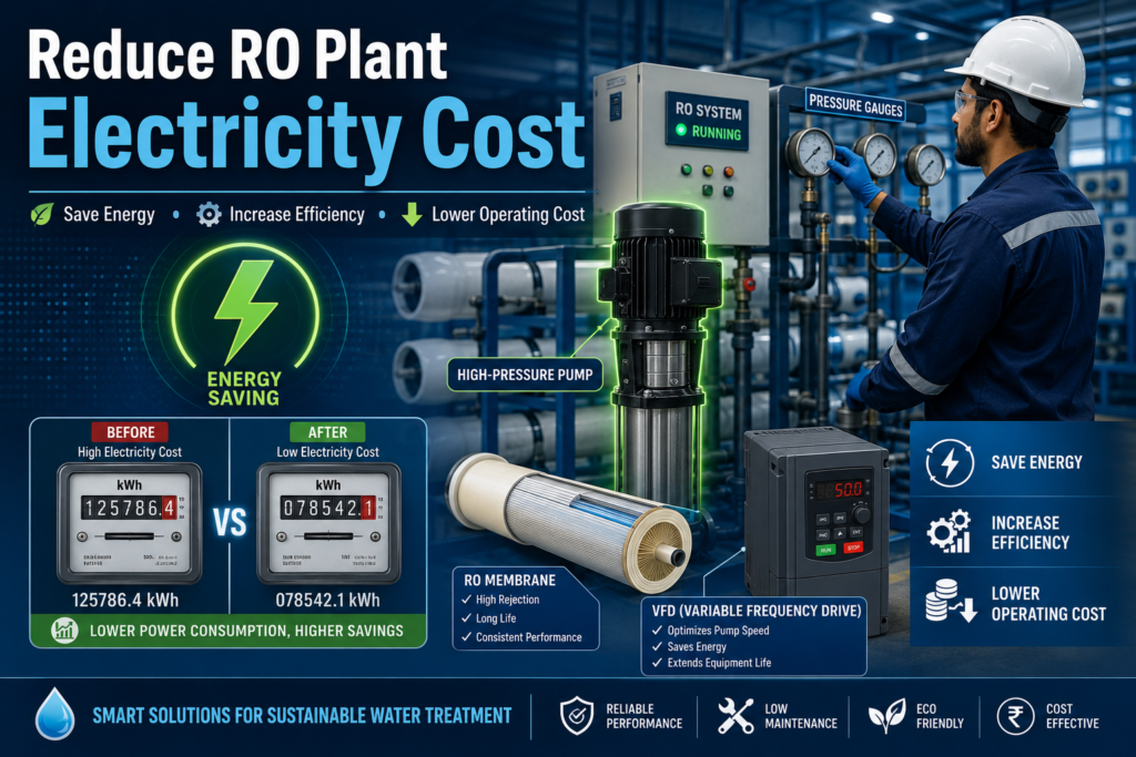 Reduce RO Plant Electricity cost