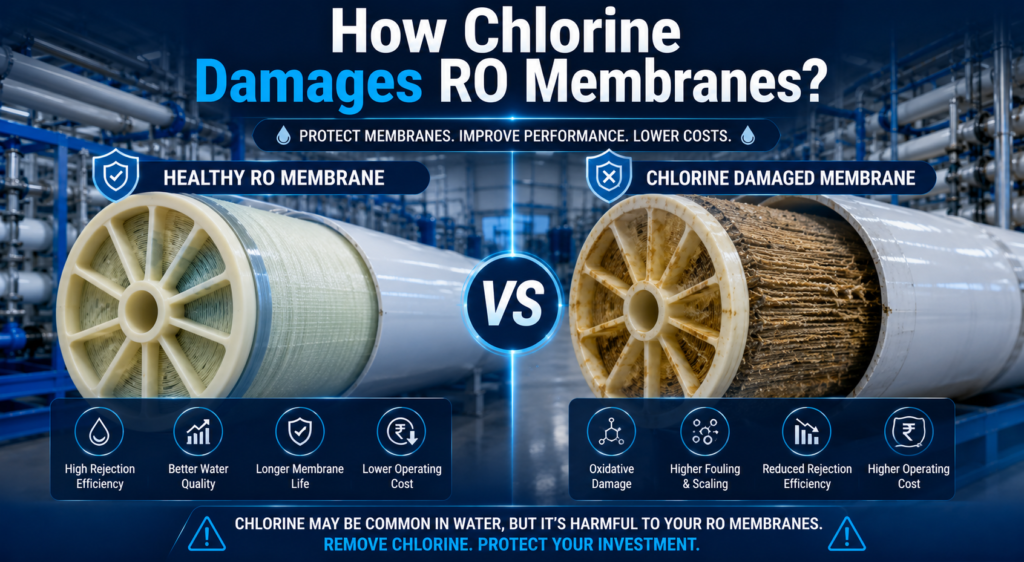 How Chlorine Damages RO Membranes